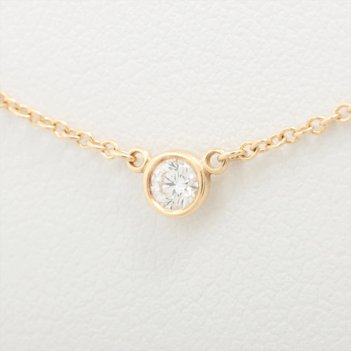 ティファニー バイザヤード 1P ダイヤ ネックレス 750(YG) 1.8g