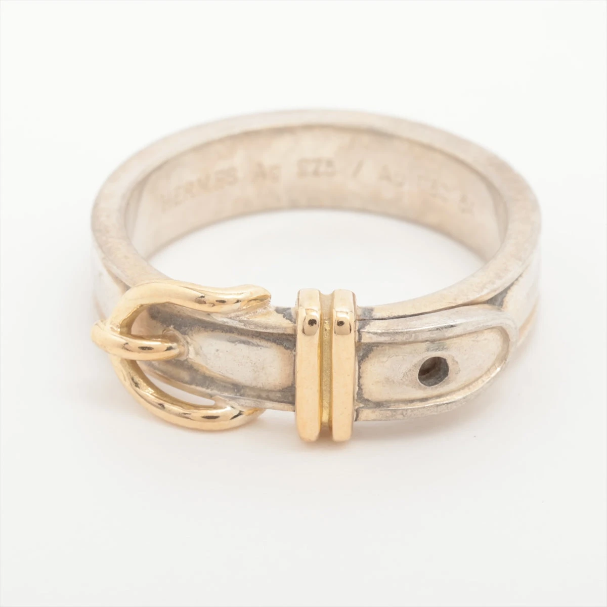 テ*ラ様 エルメス　指輪　リング　サンチュール 925 750 シルバー ゴール エルメス HERMES サンチュール リング シルバー925 K18/SV925