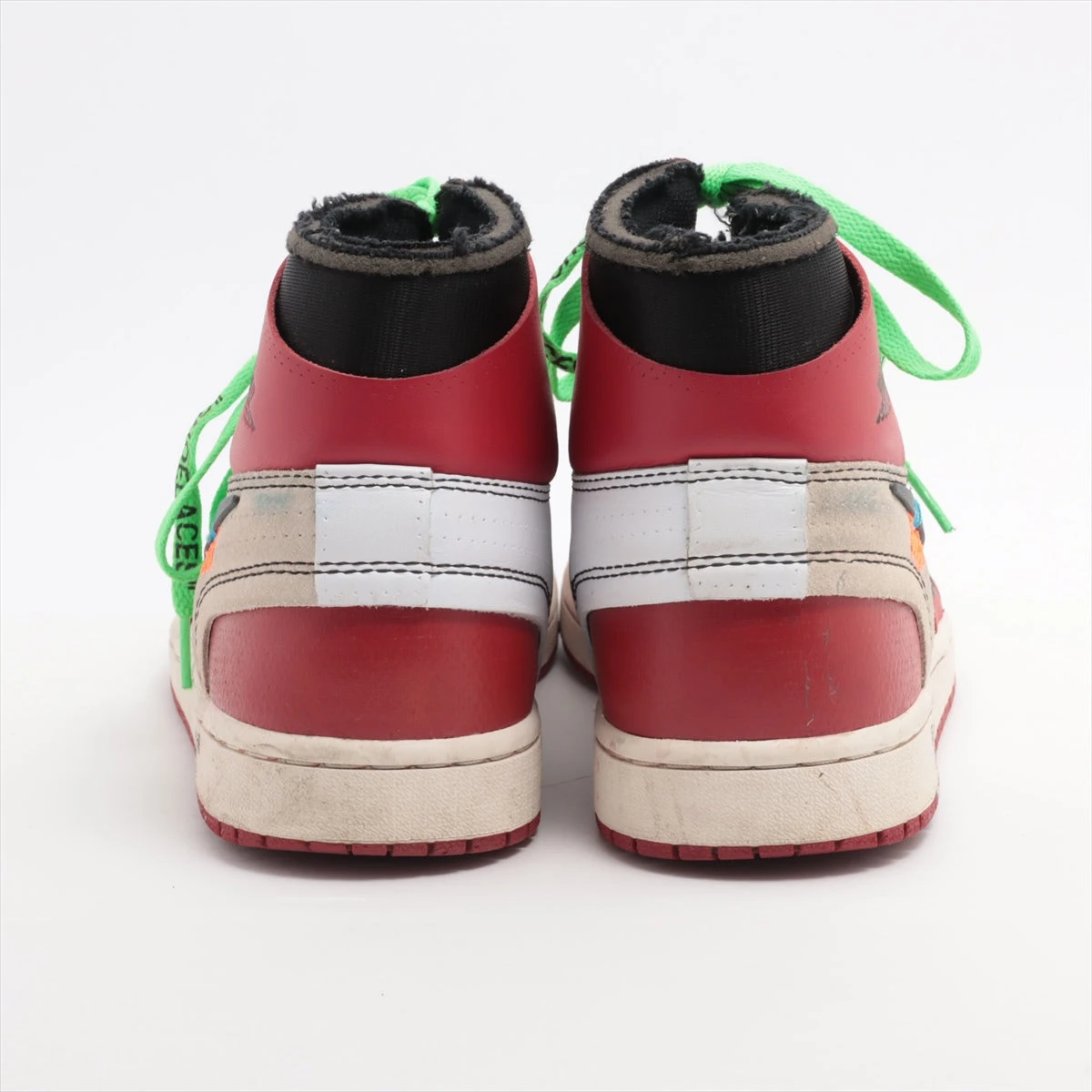 ナイキ×オフホワイト AIR JORDAN 1 メッシュ×レザー ハイカット