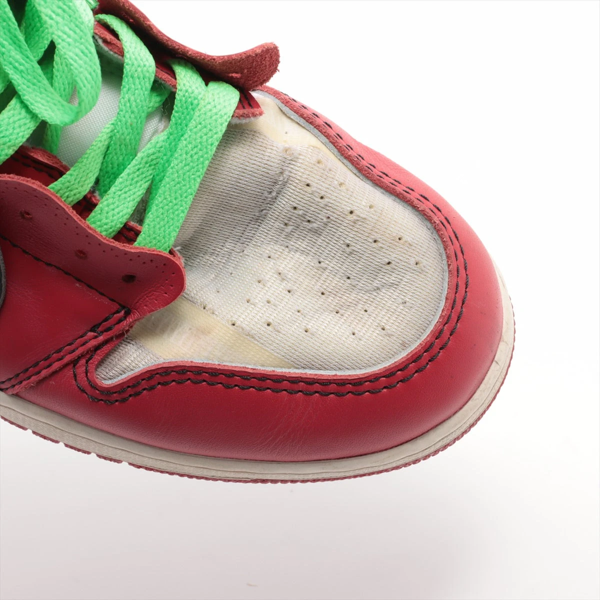 ナイキ×オフホワイト AIR JORDAN 1 メッシュ×レザー ハイカット