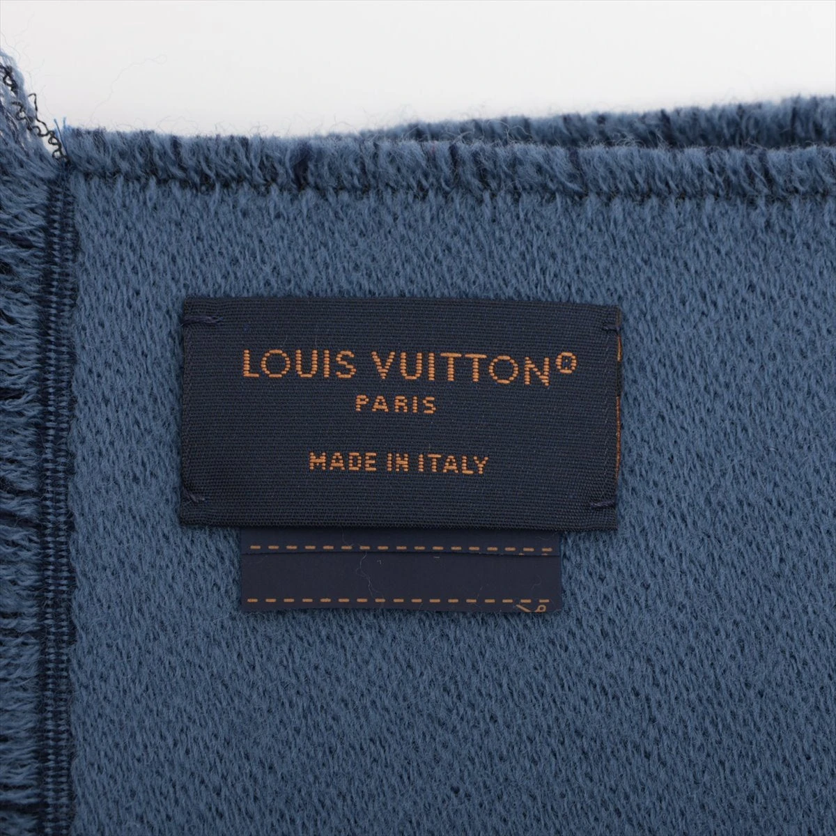 LOUIS VUITTON マフラー ネイビーモノグラムヴィヴィエンヌ