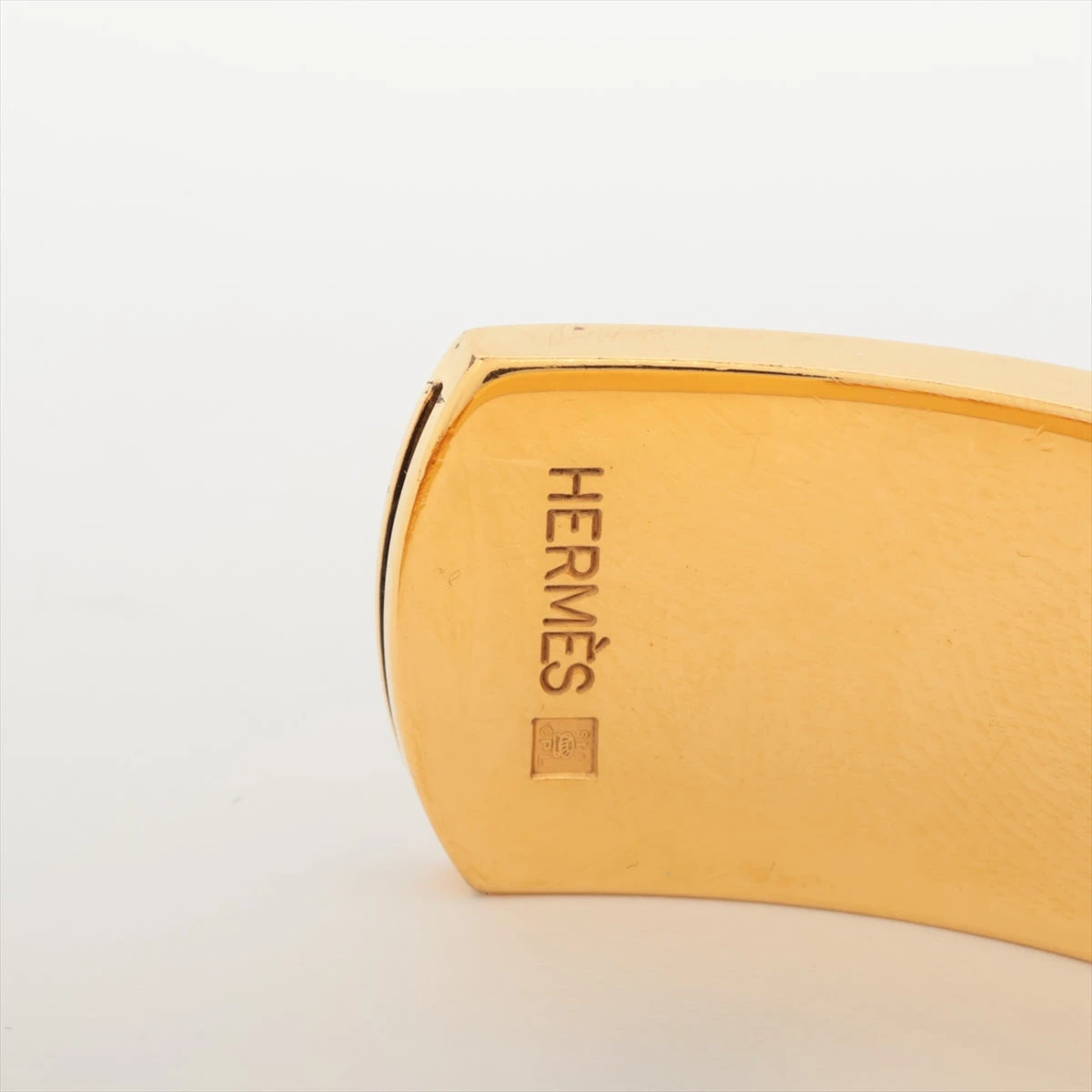 エルメス ケリー バングル GP×革 ゴールド×グリーン A3271684｜中古