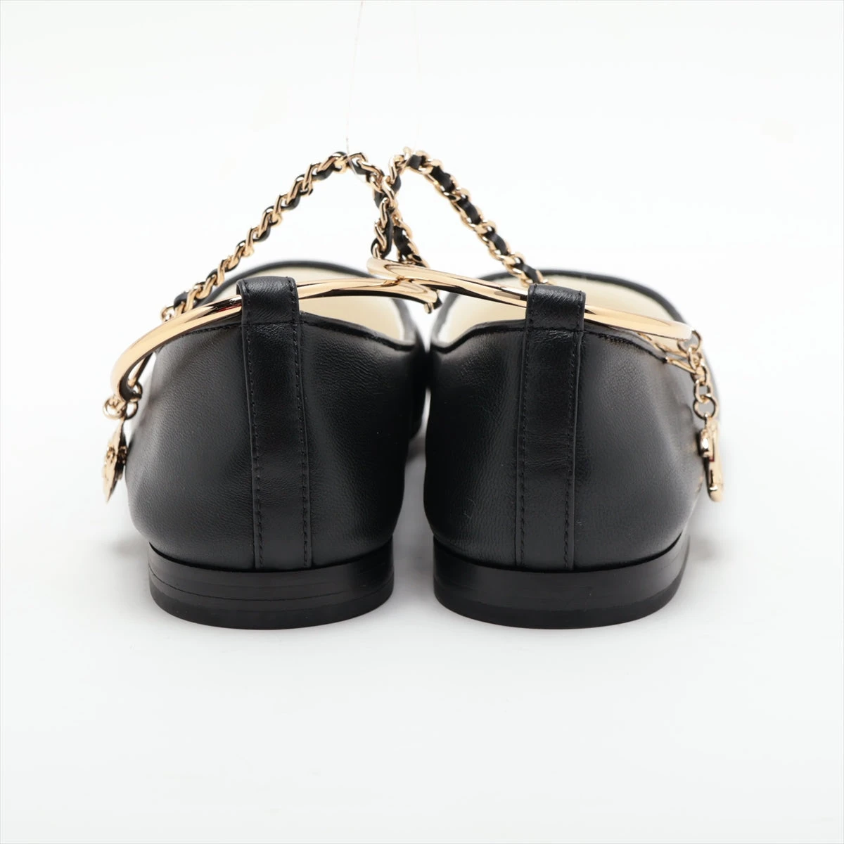 シャネル　カメリア　パンプス　ココマーク　ブラック　レザー　35C 約22.5 オンラインストア・買取入荷】2024 CHANEL ココマーク カメリア