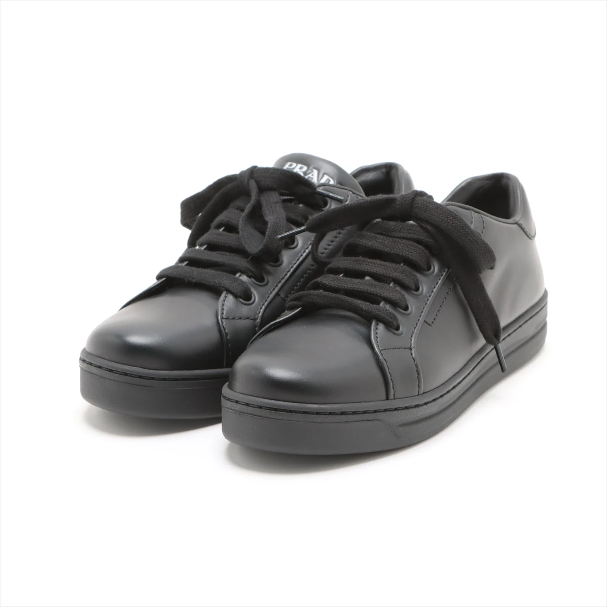 プラダ レザー スニーカー 36 レディース ブラック 535 A2558651｜中古  
