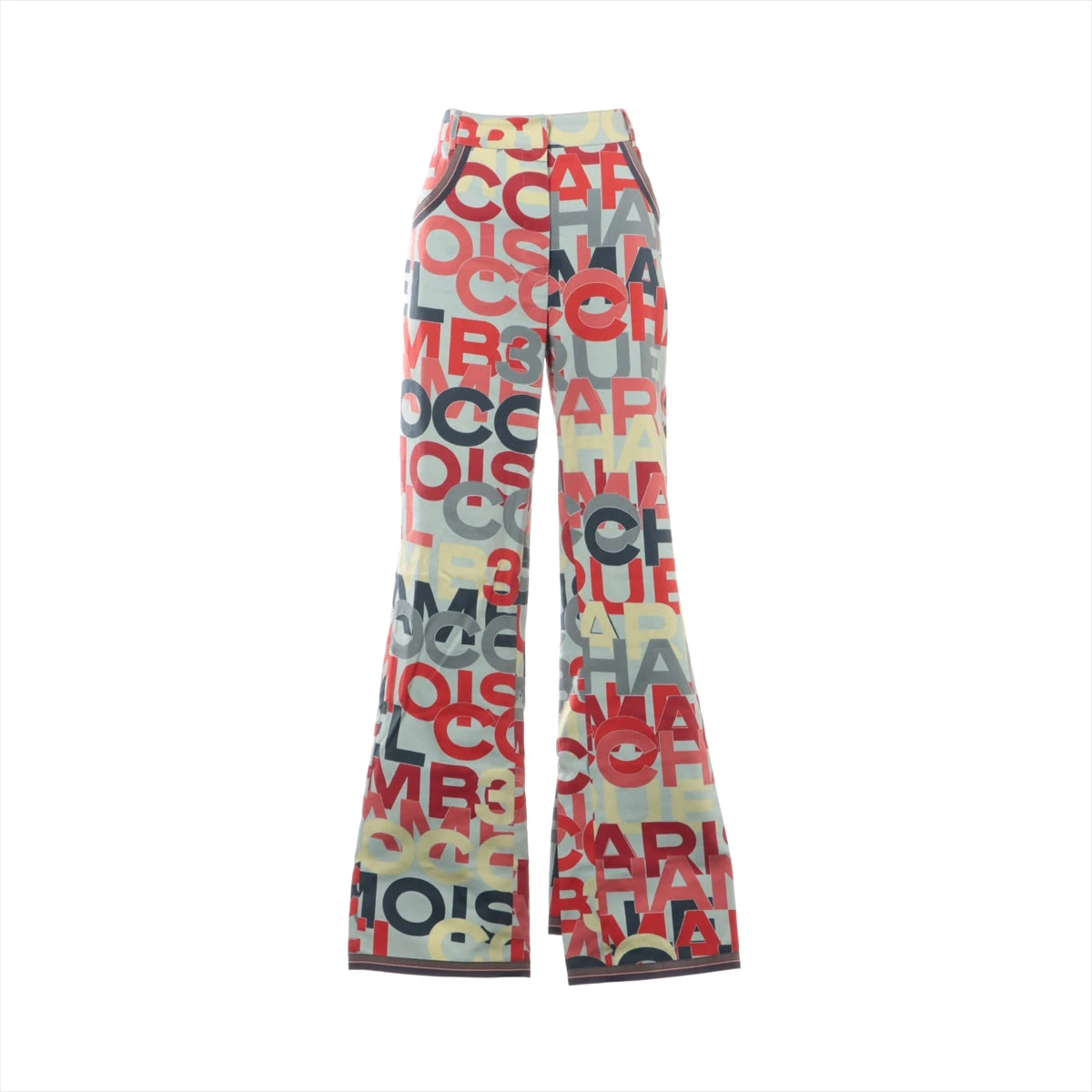 CHANEL シャネル マルチカラー モノグラム パンツ CHANEL シャネル マルチカラー モノグラム パンツ