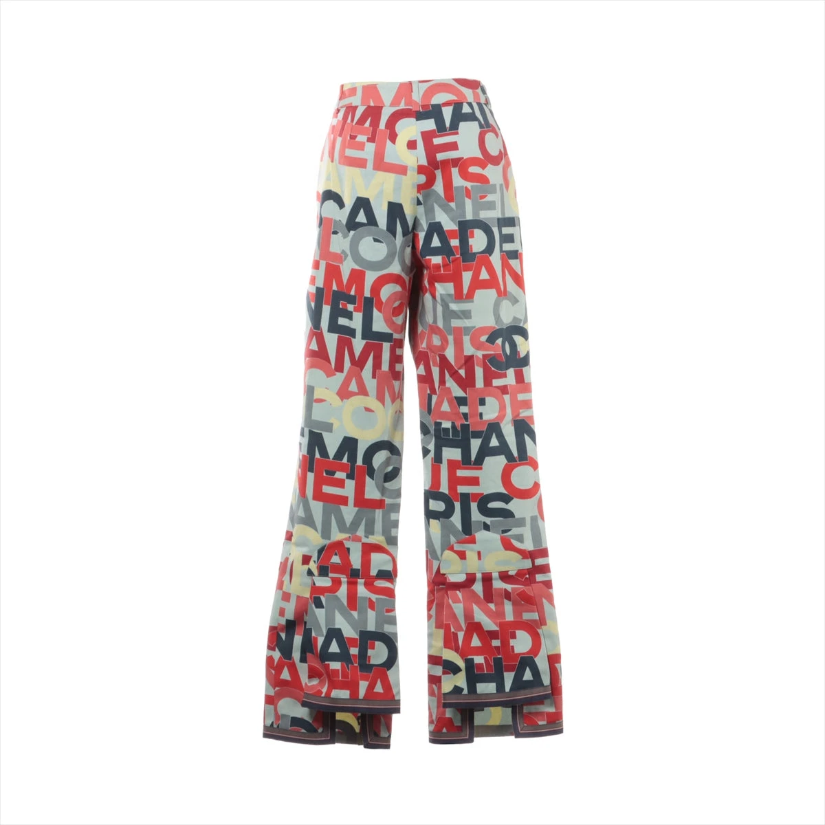 シャネル 00A コットン パンツ 38 レディース マルチカラー ロゴ