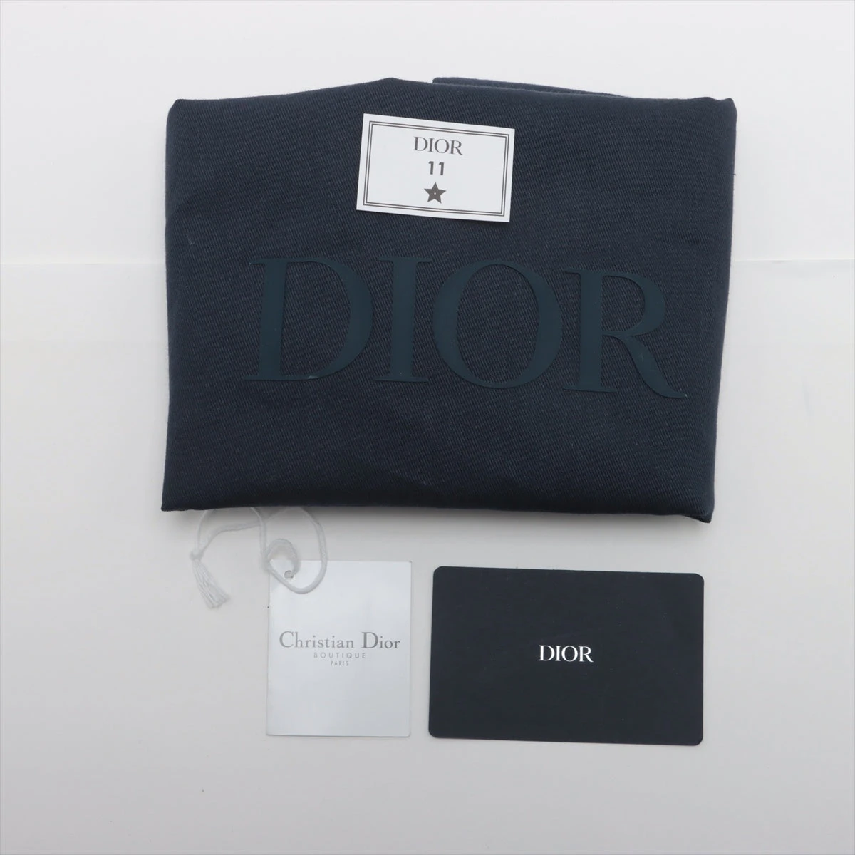 Christian Dior セカンドバッグ　オブリーク　キャンバス　ネイビー ディオール ランゴ オブリーク キャンバス×レザー セカンドバッグ