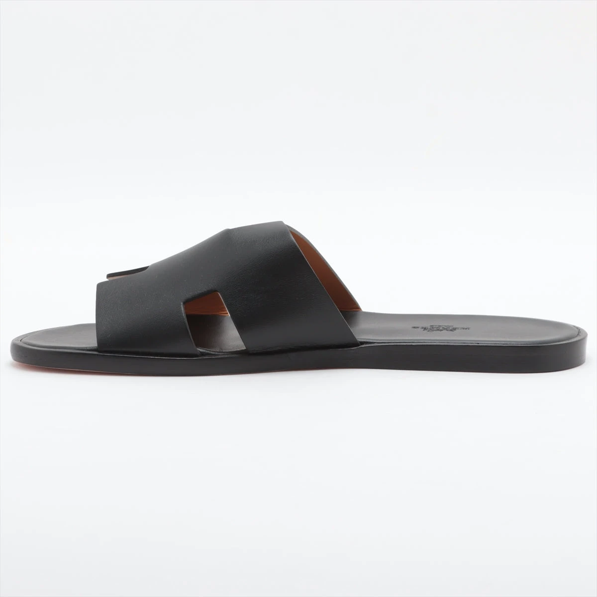 ブラックレザーサンダル メンズ　イズミール43 メンズサンダル 《イズミール》 | Hermès - エルメス-公式サイト