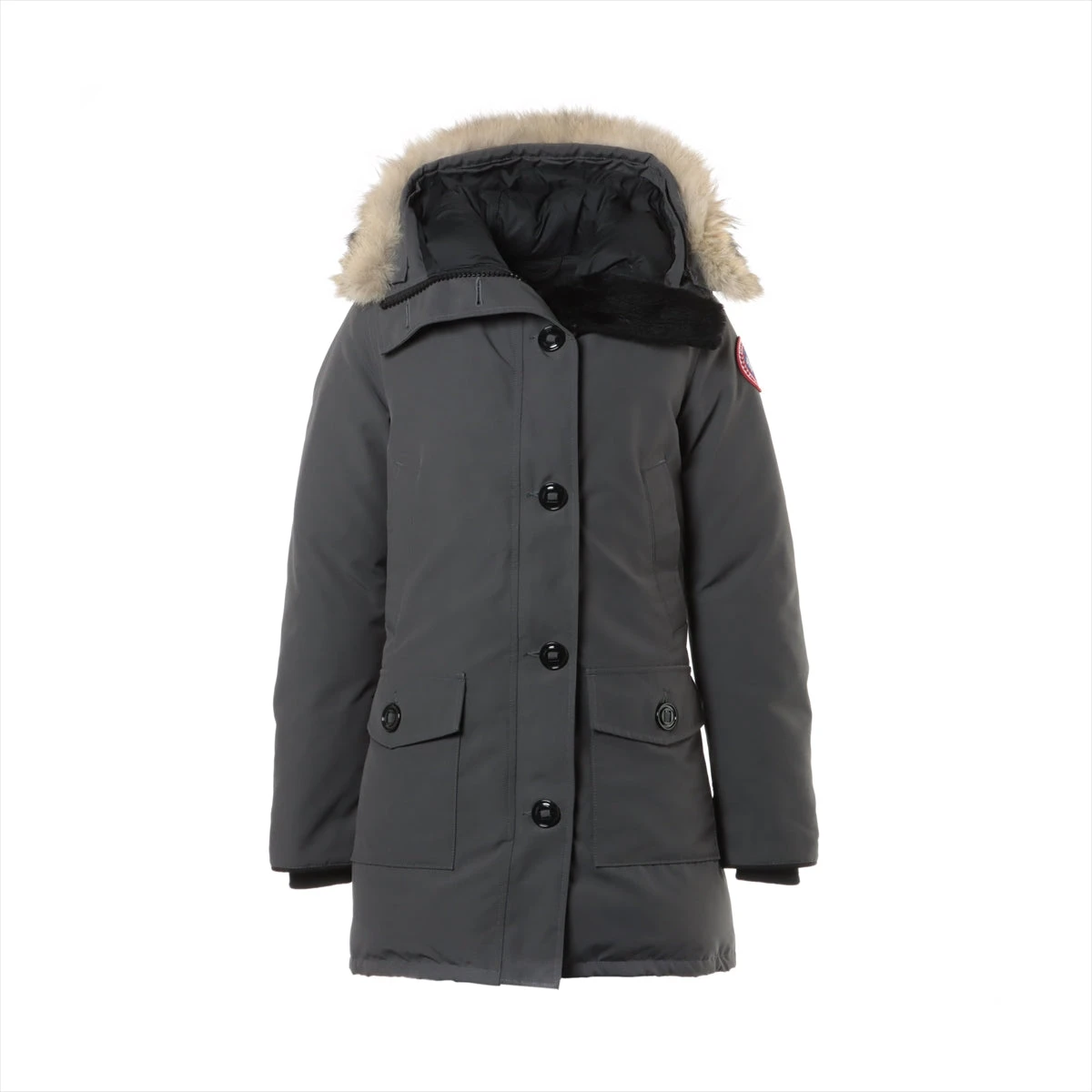 Canada Goose ダウンジャケット グレー ファー付き Bronte CANADA