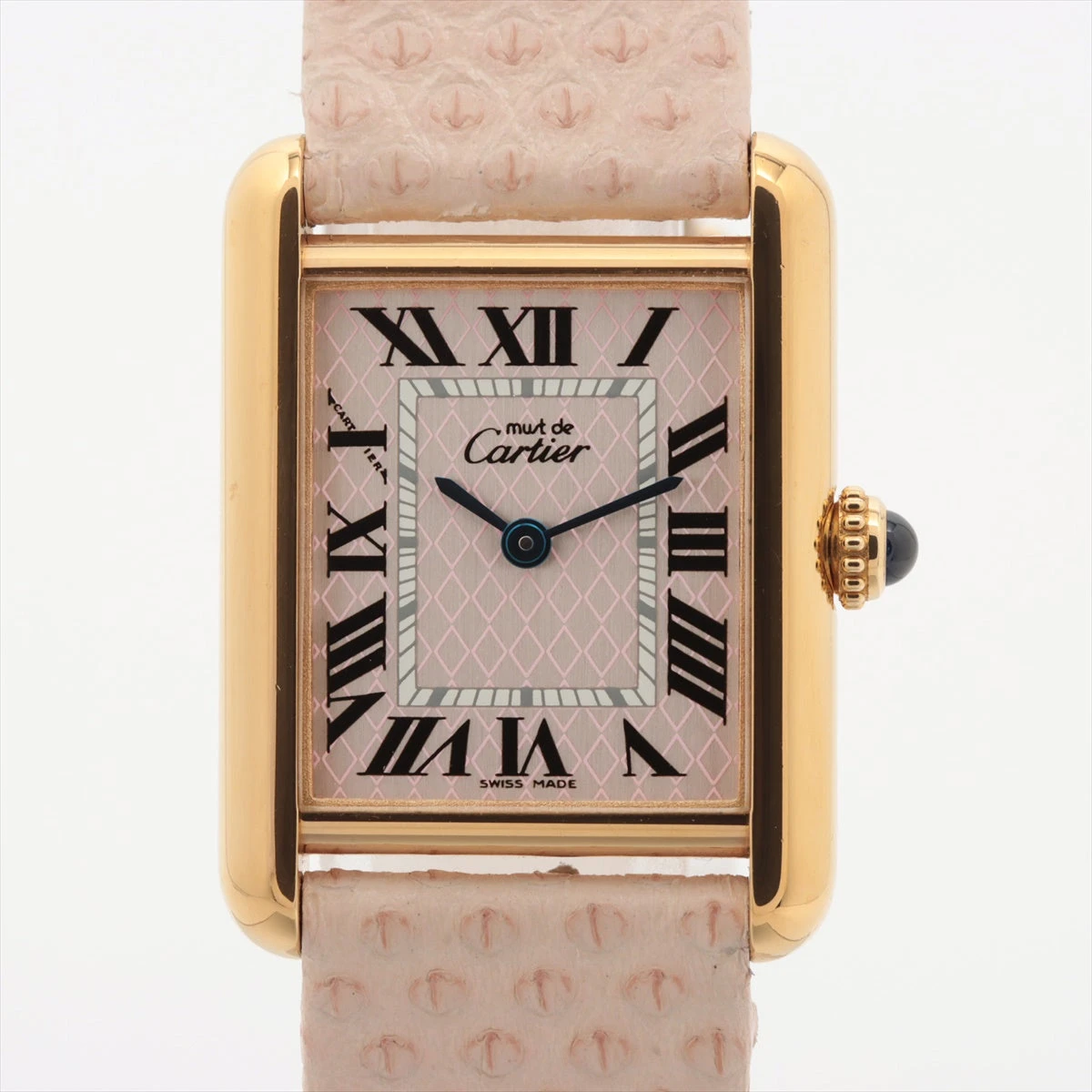 外装新品仕様 カルティエ ヴェルメイユ マストタンクSM 手巻 可動 A181 中古)CARTIER カルティエ タンク マストタンク ヴェルメイユ SM