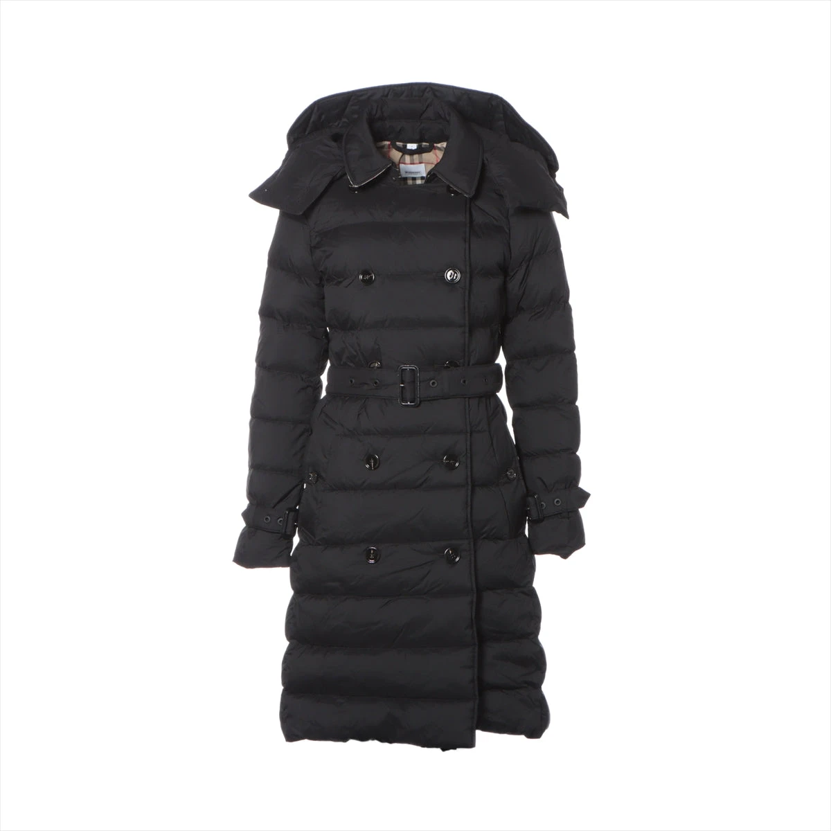 バーバリー 23SS ナイロン ダウンコート S レディース ブラック  