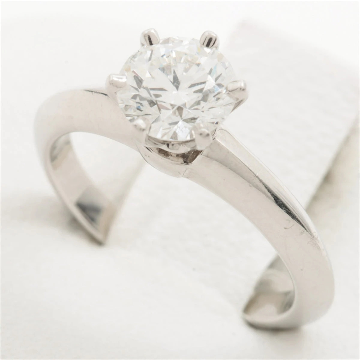 【磨き済み】 ティファニー ソリテールリング ダイヤ　Pt950　11号 TIFFANY&Co. ティファニー ソリティア リング 指輪 11号 Pt950