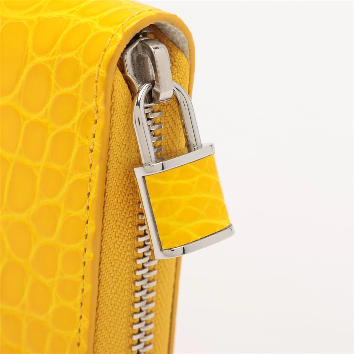 ルイヴィトン アリゲーター ジッピーウォレット N93611 イエロー LOUIS VUITTON ルイ・ヴィトン 超豪華 クロコダイル