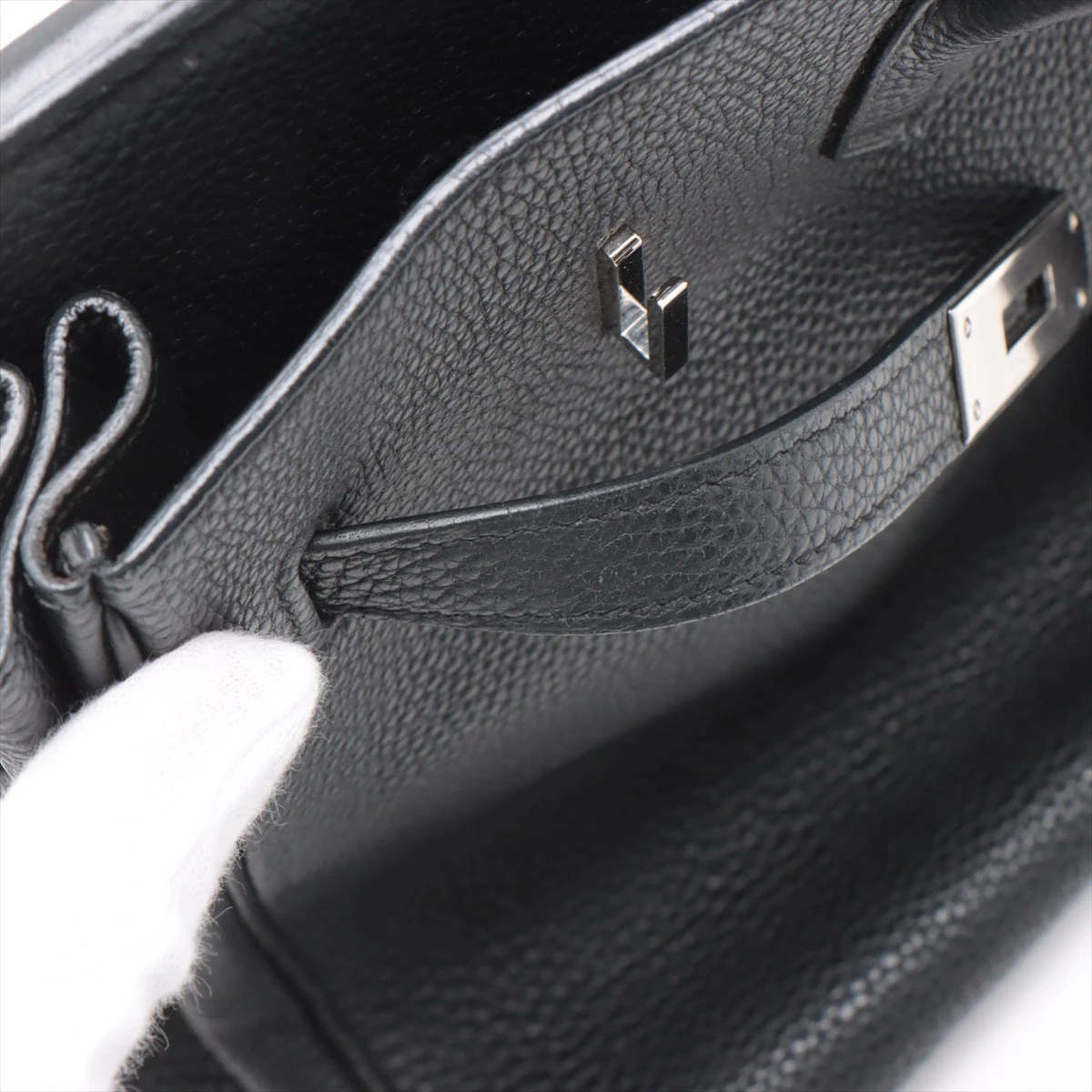 エルメス クロッパー エルメス バーキン35 トゴ ブラック シルバー金具 □I:2005年