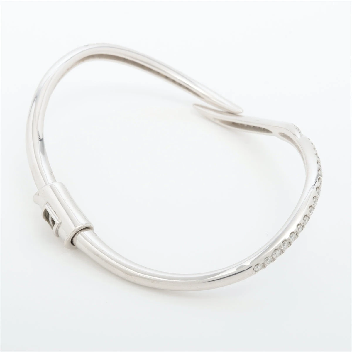 K18WG ダイヤ　ブレスレット ダイヤモンド ブレスレット 18cm K18 WG D1.00ct 鑑別書