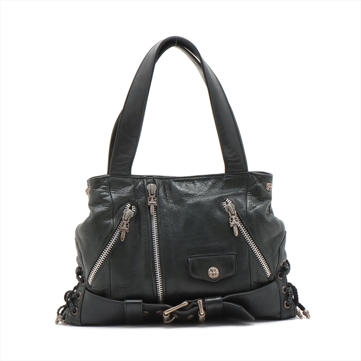 クロムハーツ JJディーン ハンドバッグ レザー×925 インボイス