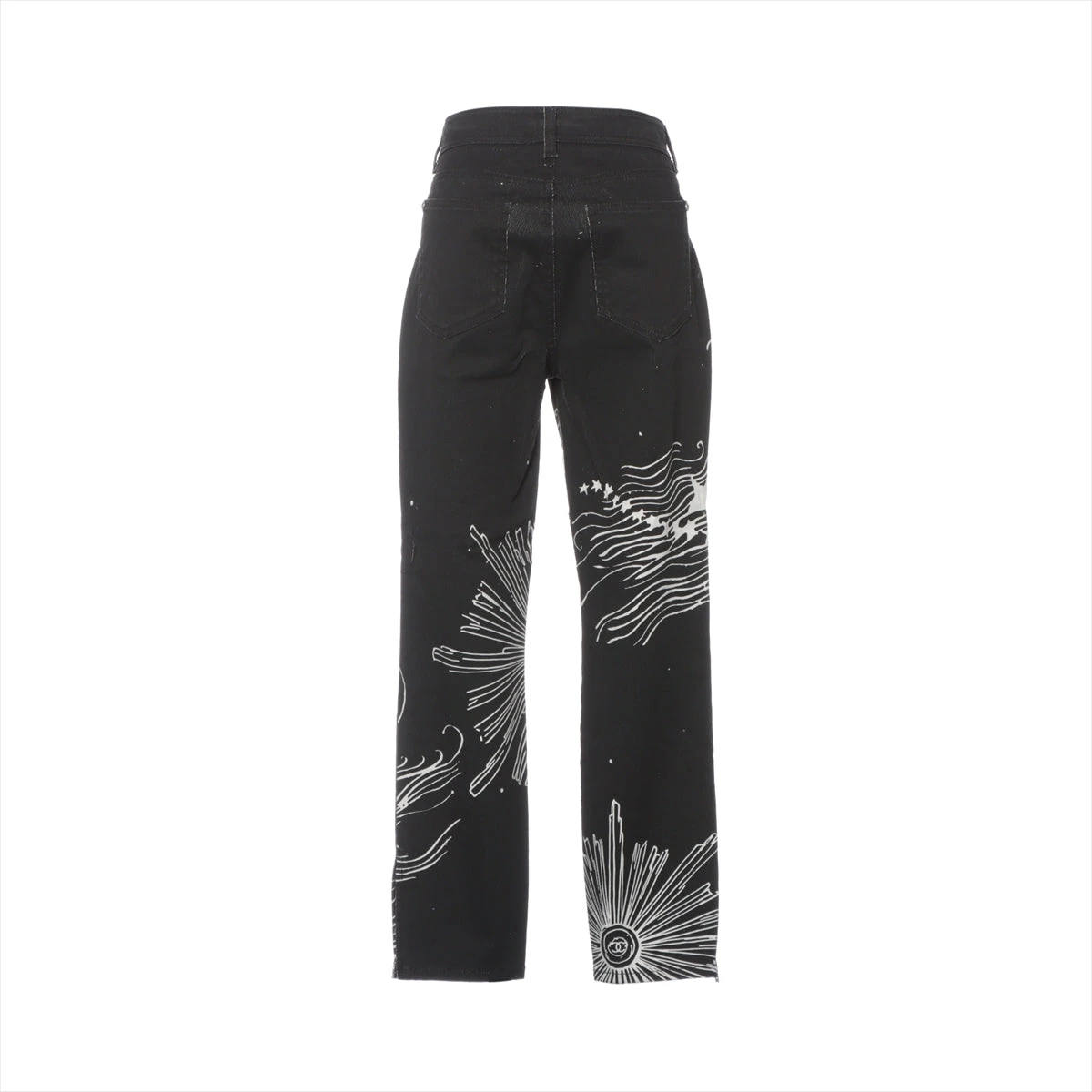 シャネル ココボタン 22C コットン デニムパンツ 40 レディース