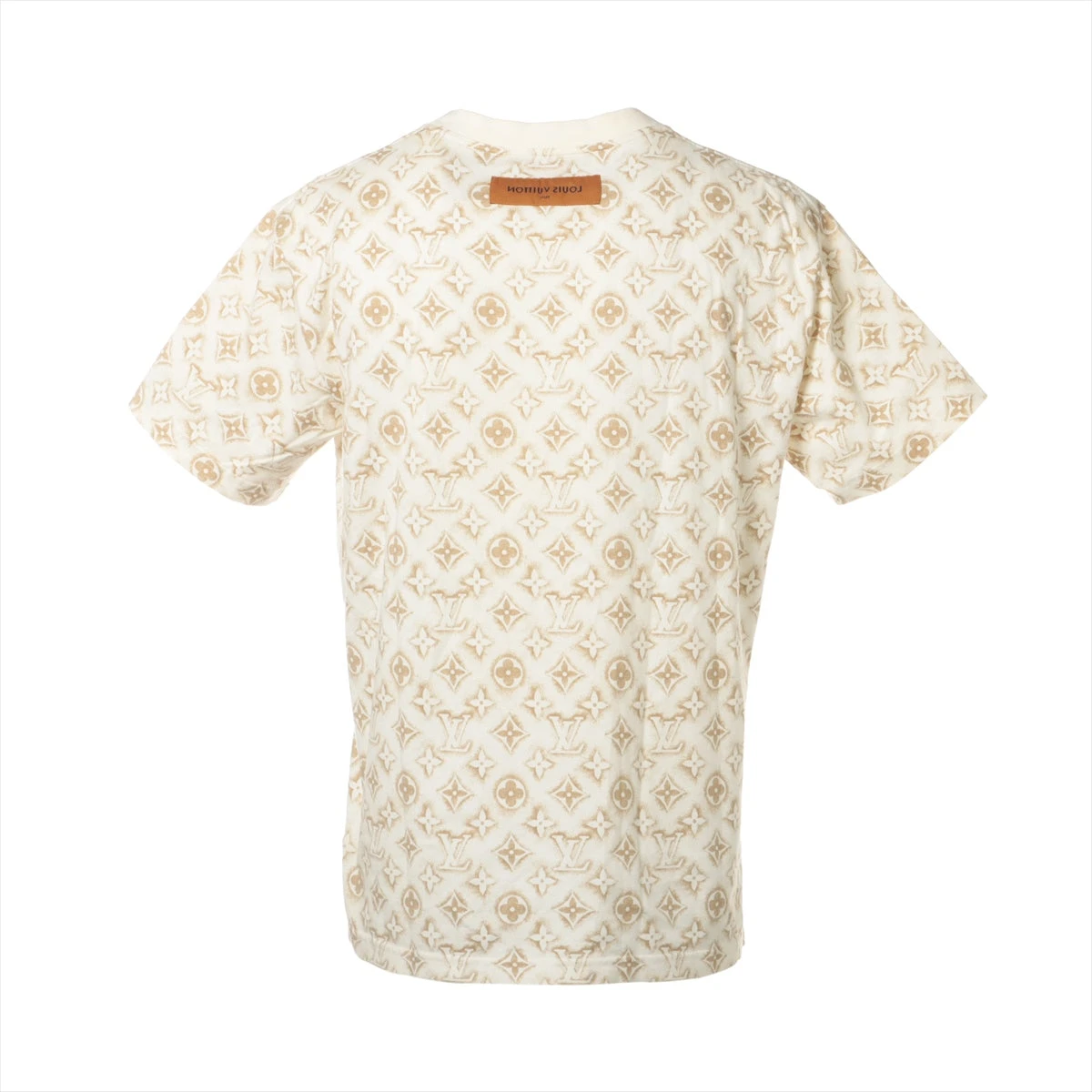 monogram ロゴtシャツ (タン・ベージュ・キャメル) バックロゴ オーバーサイズ Tシャツ[品番：AZ000004341]｜andme
