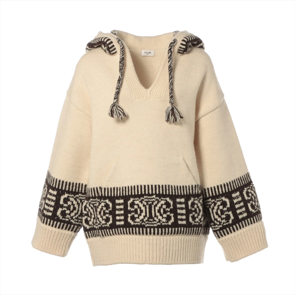 トリオンフ　ウールニット セリーヌ トリオンフ 21AW ウール ニット XS レディース アイボリー