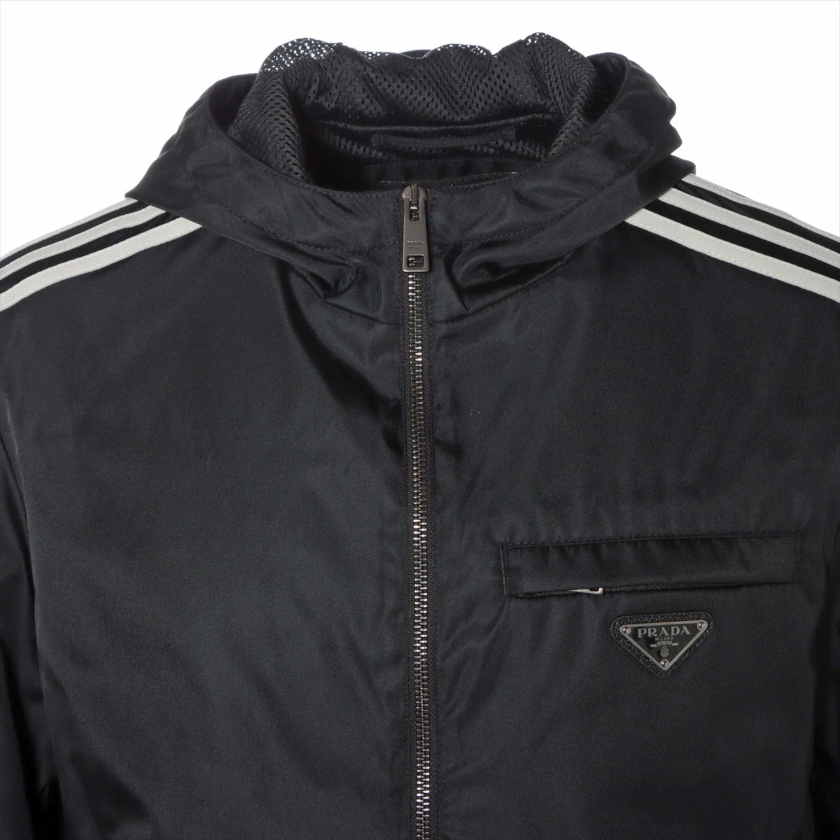 プラダ×アディダス 21AW ナイロン ブルゾン 46 メンズ ブラック
