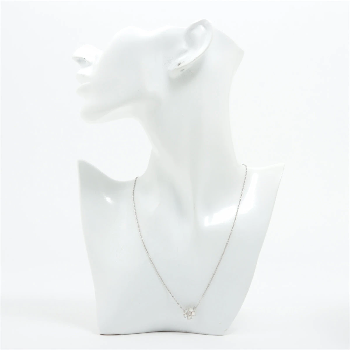 モーブッサン レディース ネックレス ペンダント シェル ダイヤモンド WG MAUBOUSSIN モーブッサン ヴレモン・トア・ローズ・ド・フランス