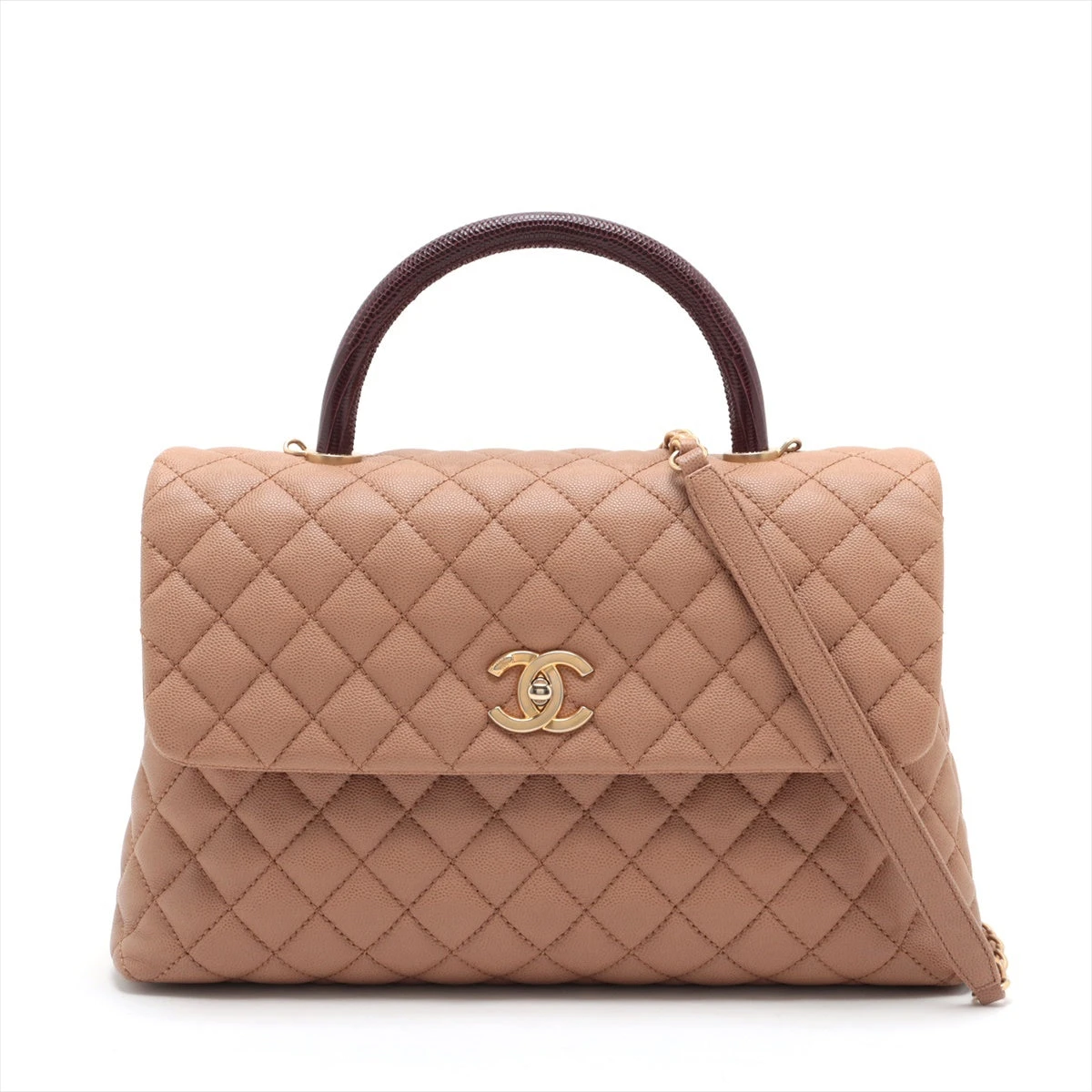 希少新作 CHANEL ココハンドル★30番台★キャビア&amp;リザード★完売★ CHANEL - 希少新作 CHANEL ココハンドル☆30番台☆キャビア&リザード