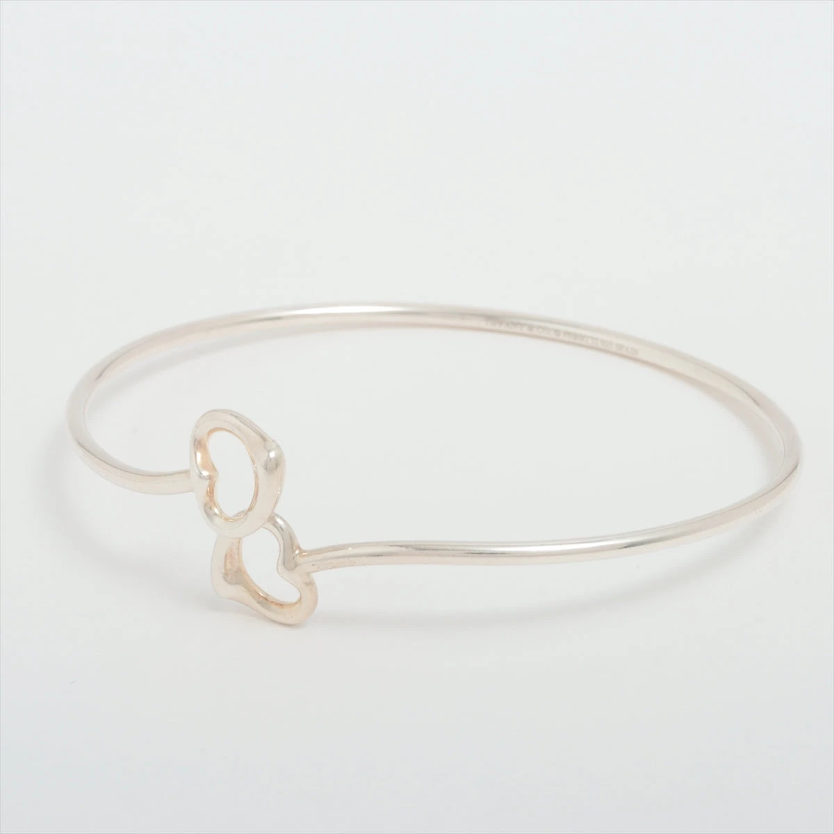 日本完売）Tiffany & Co ダブルオープンハートバングル