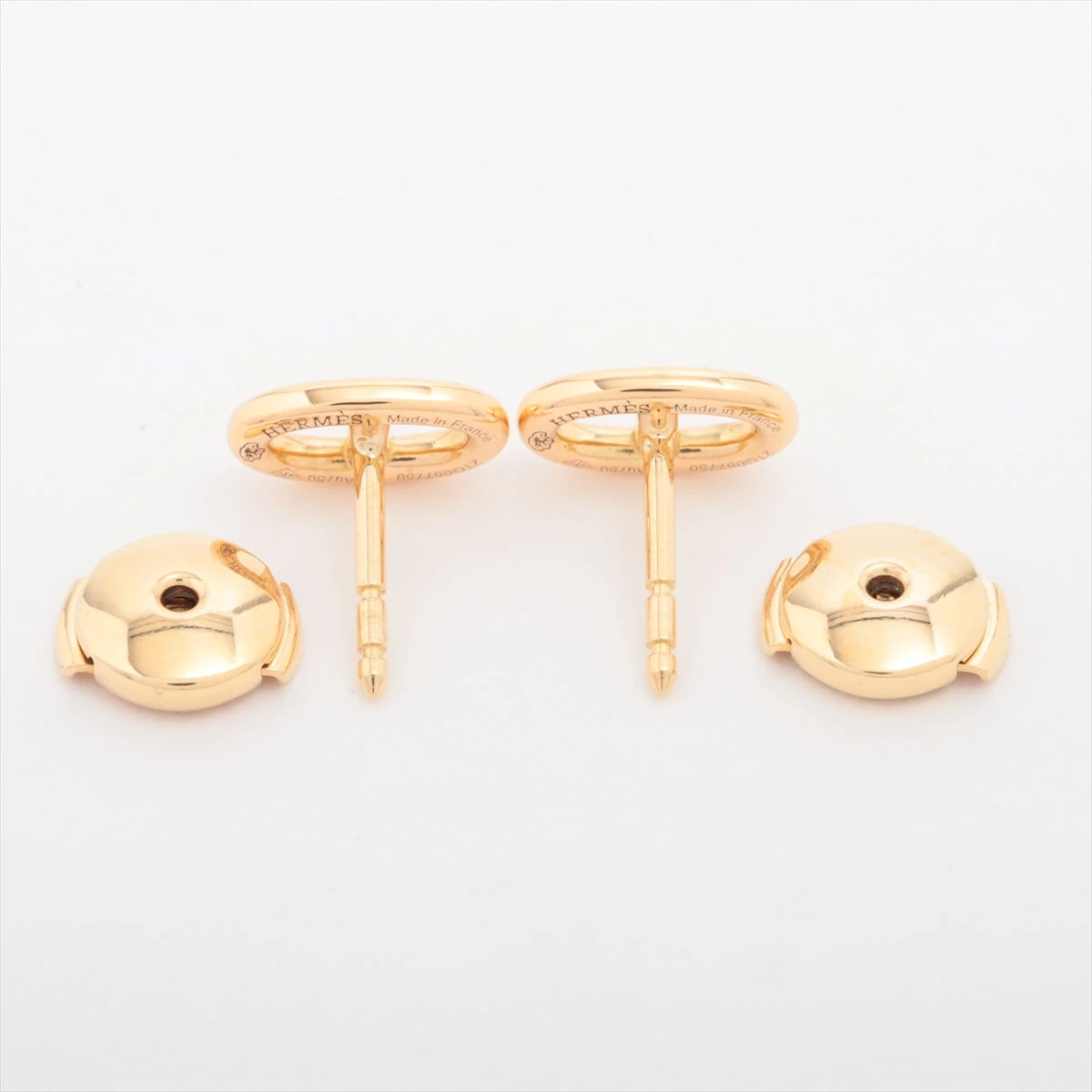 エルメス シェーヌダンクル　ピアス エルメス シェーヌダンクル ピアス 750(YG) 2.6g A2604945｜中古
