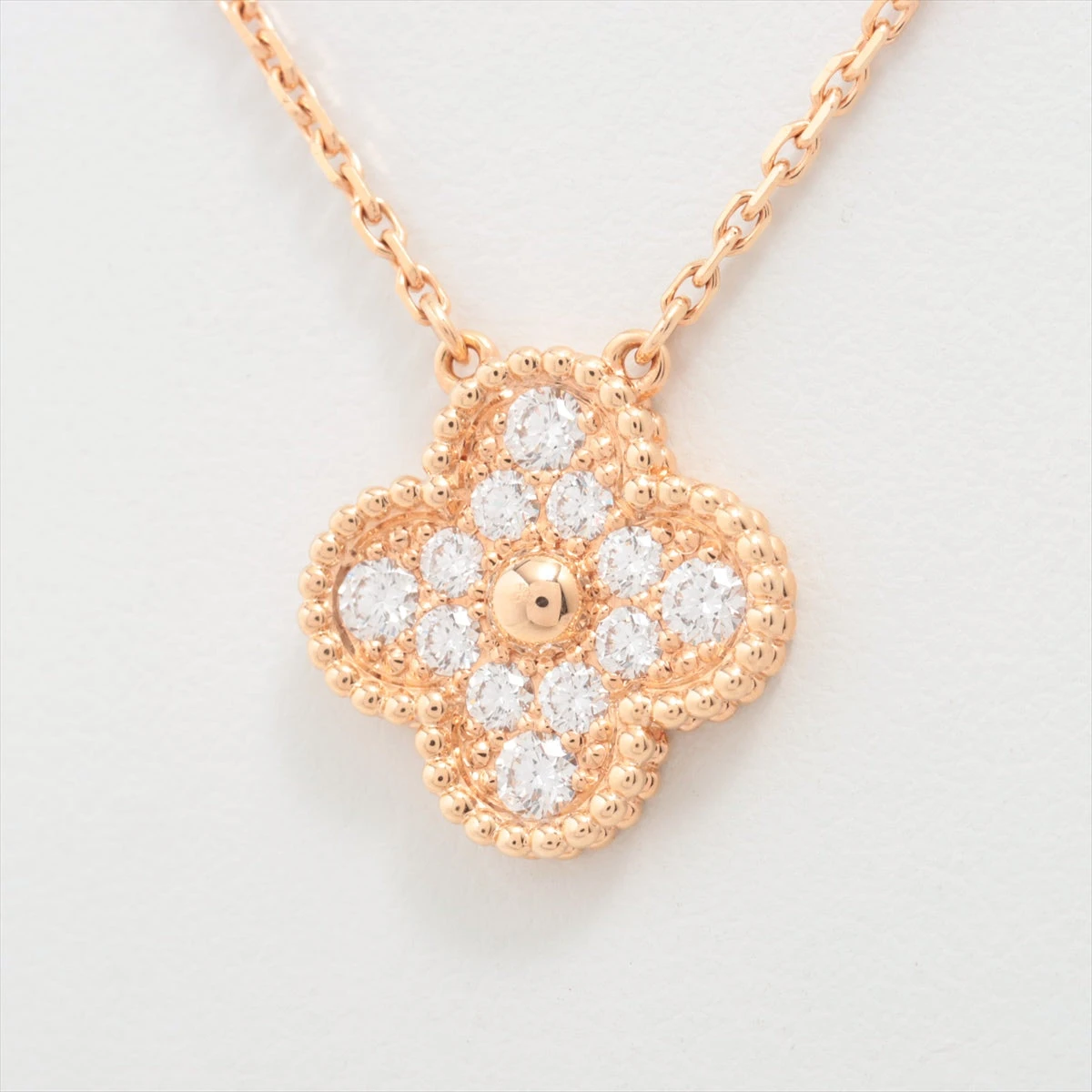 ［VINTAGE] スウィートアルハンブラ ダイヤネックレス★ABランク ヴァンクリーフ＆アーペル(Van Cleef & Arpels)ヴァンクリーフ