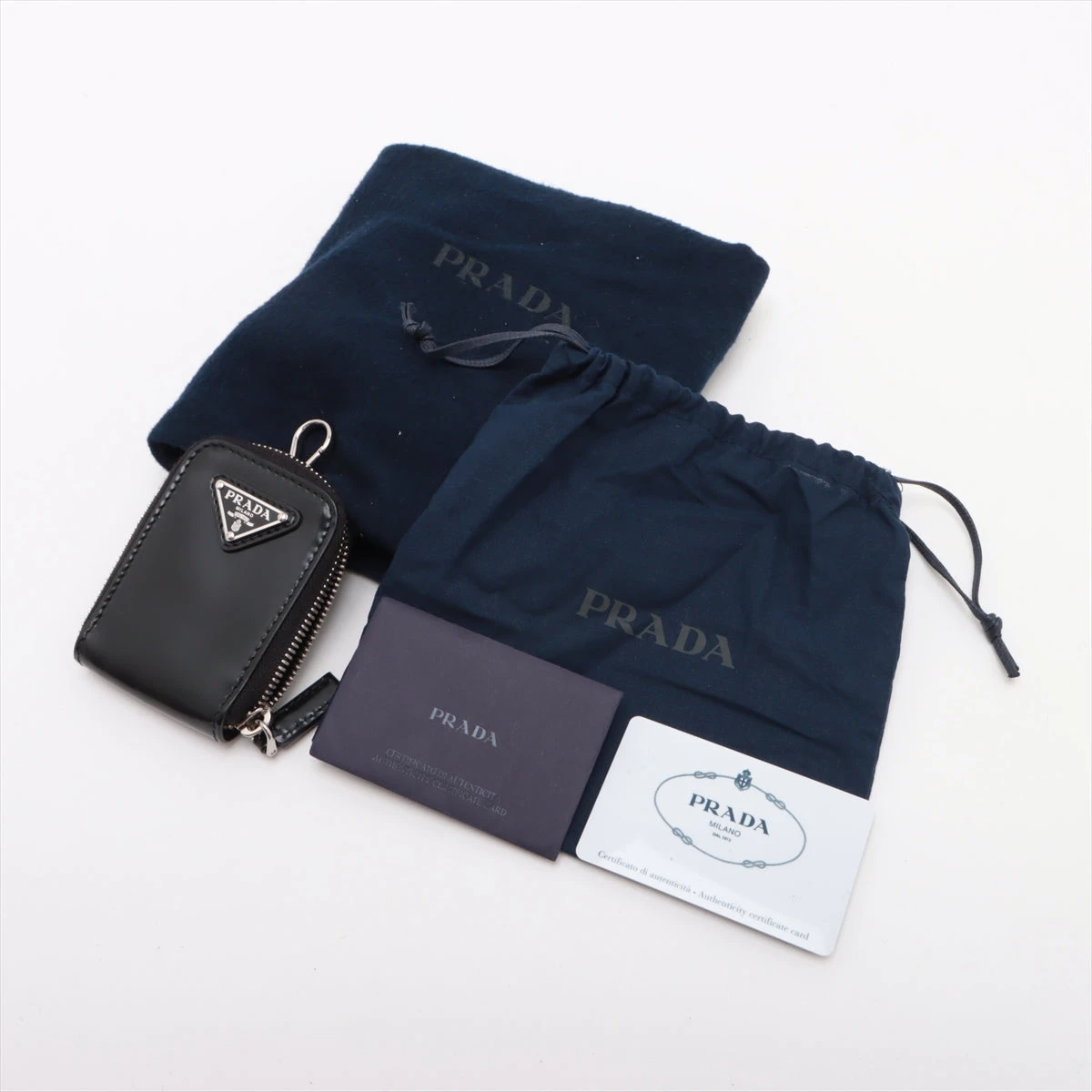 プラダ レザー 2WAYハンドバッグ ブラック 2VH069 A2829239｜中古