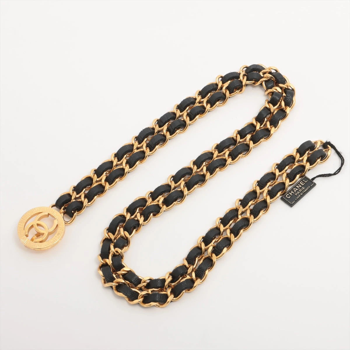 CHANEL 31 RUE CAMBON チェーンベルト GP×レザー