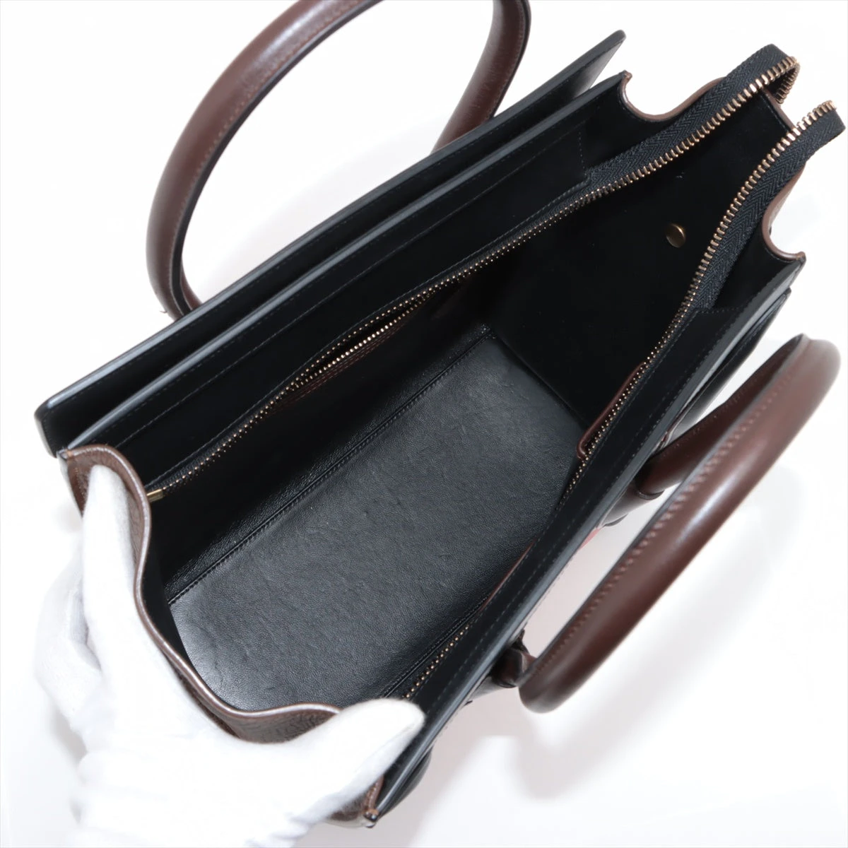 確実正規品 CELINE セリーヌ マイクロショッパー ラゲージ レザー バック CELINE 未使用品 セリーヌ ラゲージ マイクロショッパー