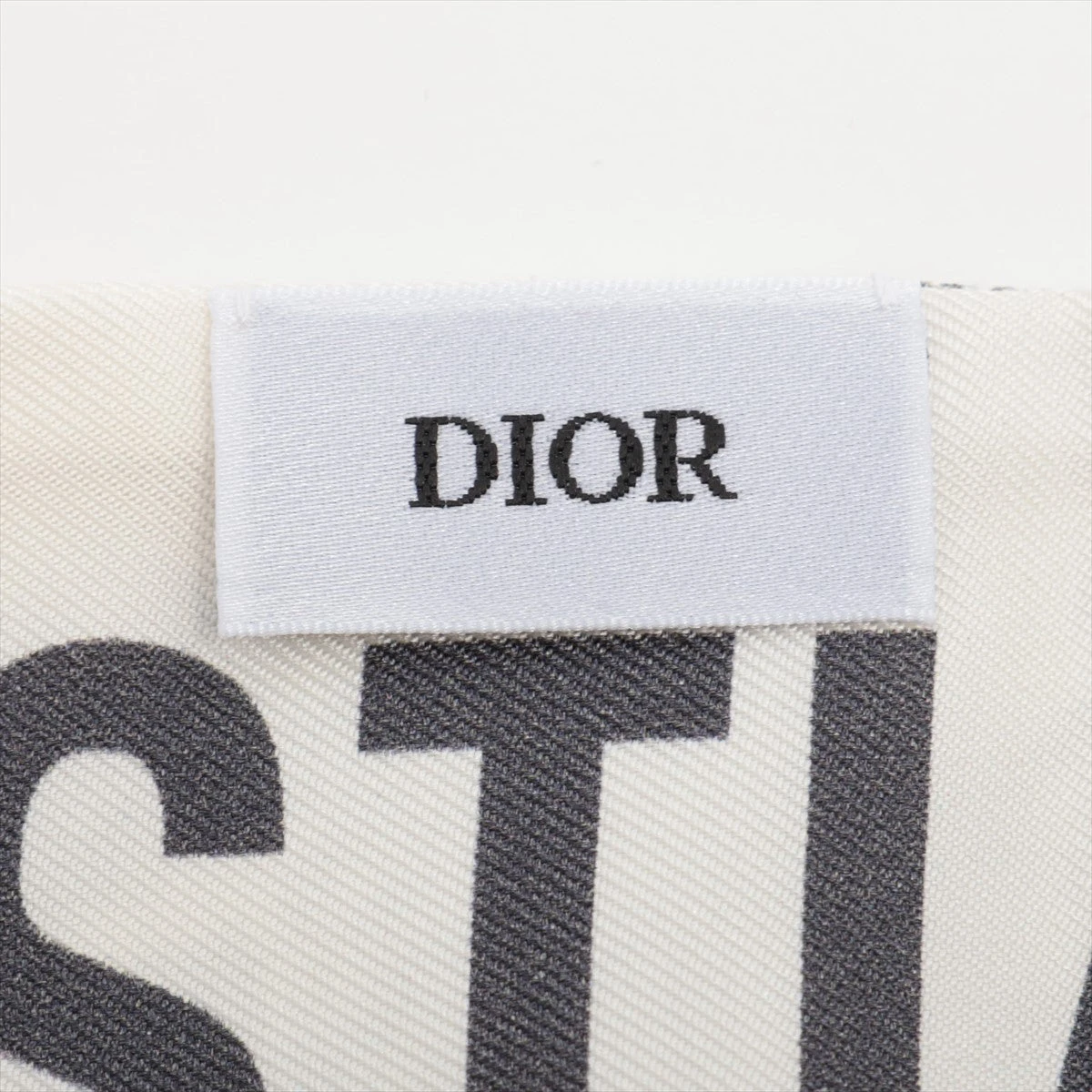 【美品】　DIOR ディオール ミッツァ グレー ディオール】ミッツァ スカーフ Dior オブリーク シルクツイル