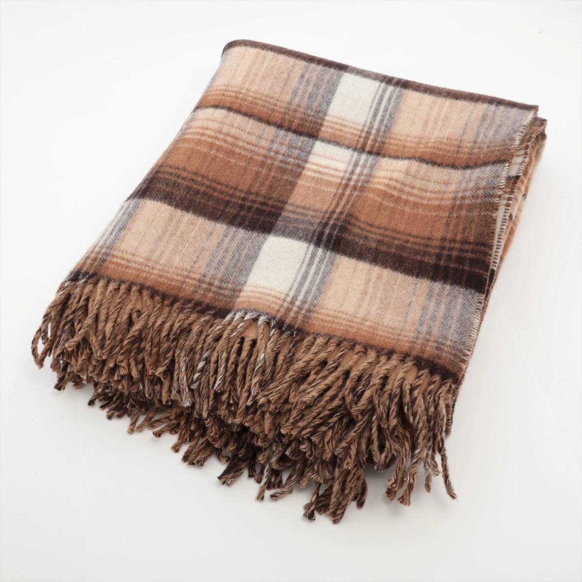 グッチ GG ブランケット 145×185cm ウール ブラウン