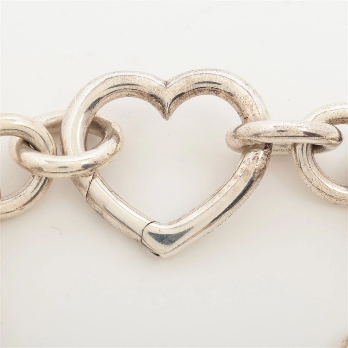 美品 Tiffany オープンハート ブレスレット シルバー925 ビンテージ vintage】シルバー925 ハートブレスレット ティファニー TIFFANY&Co