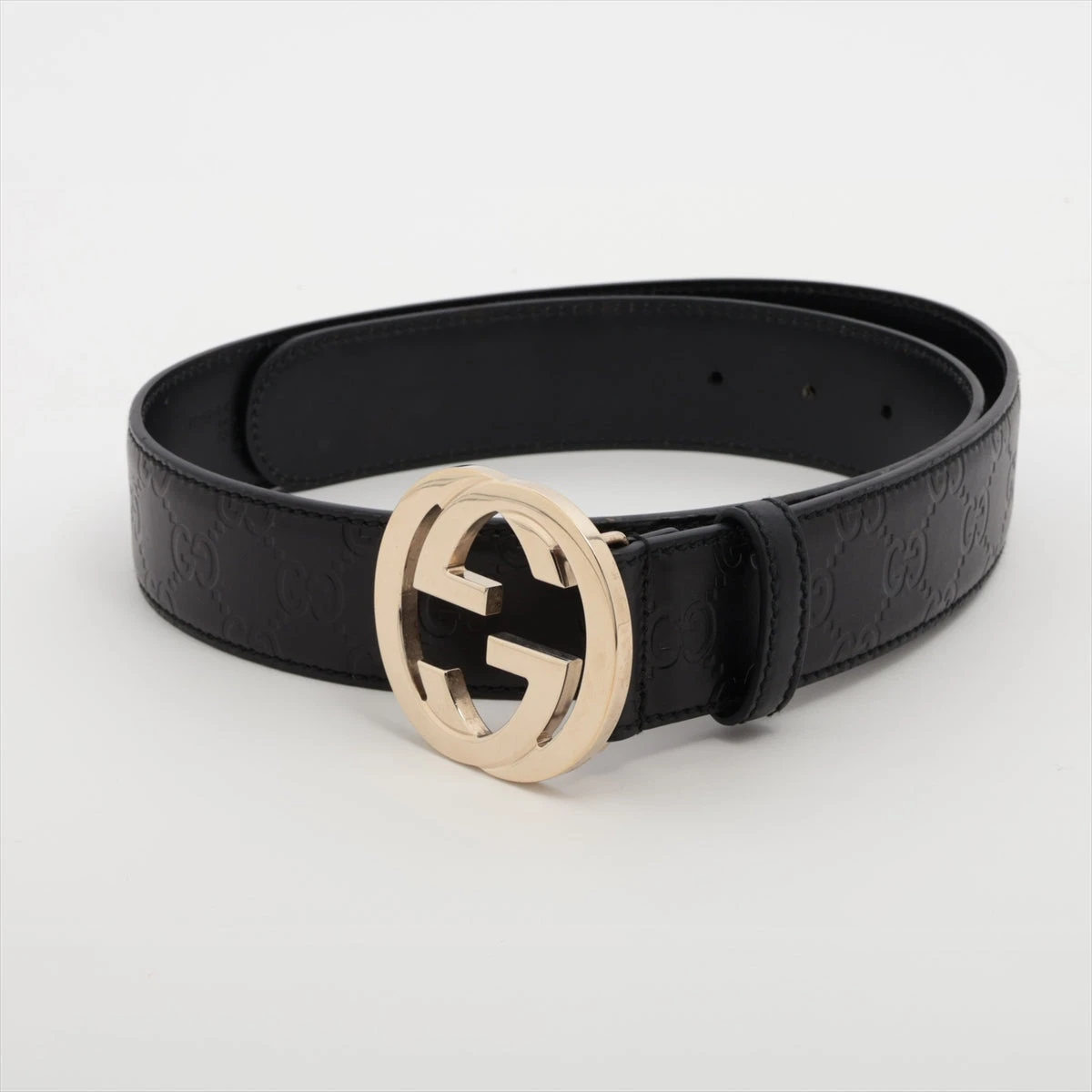 GUCCI グッチ インターロッキングG ベルト 114876 ブラック