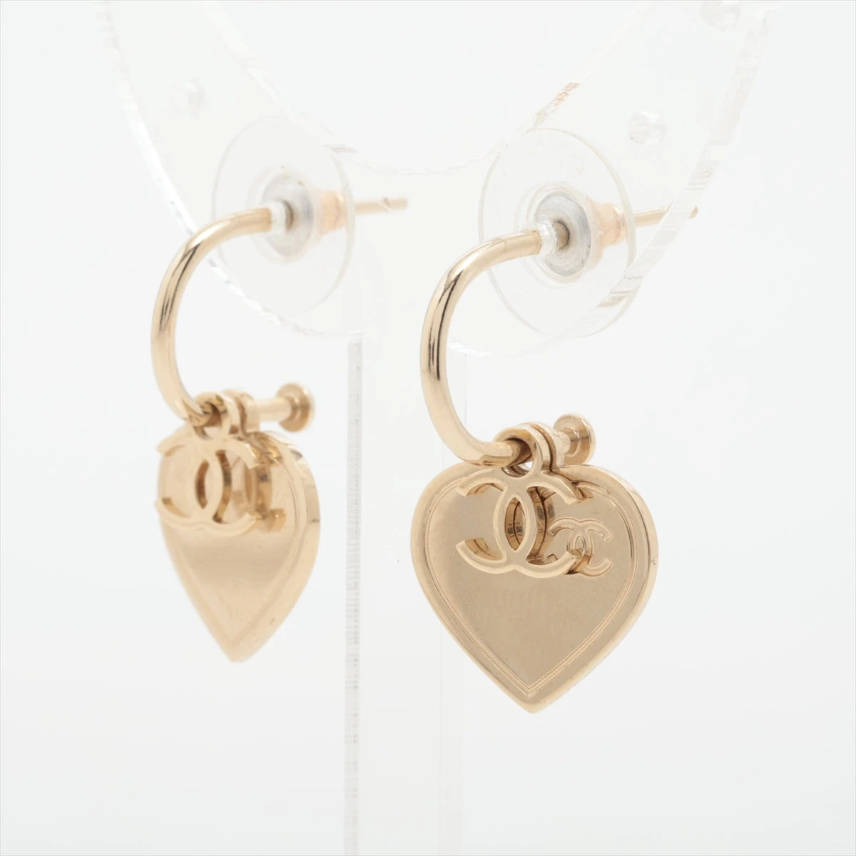 CHANEL ♡ハート♡ ココマーク ピアス 両耳用 シャネル ココマーク ハート B17B ピアス(両耳用) GP ゴールド