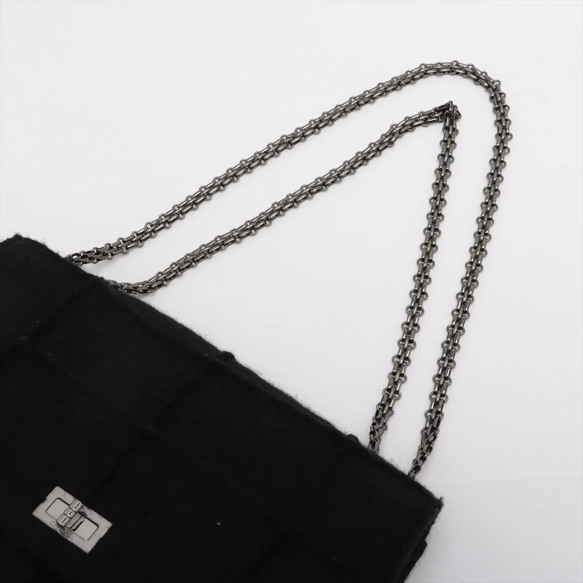シャネル マトラッセ 2.55 マキシ フェルト シングルフラップ