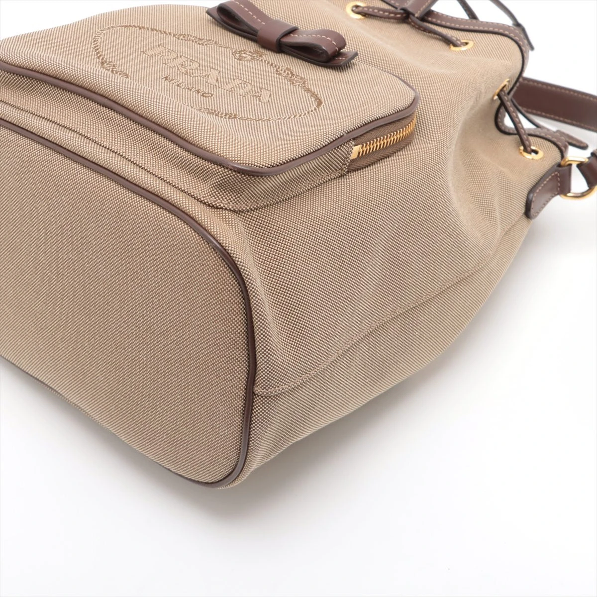 PRADA ロゴジャガードキャンバス 2WAYバッグ PRADA】2wayバッグ トートバッグ ロゴジャガード キャンバス レザー