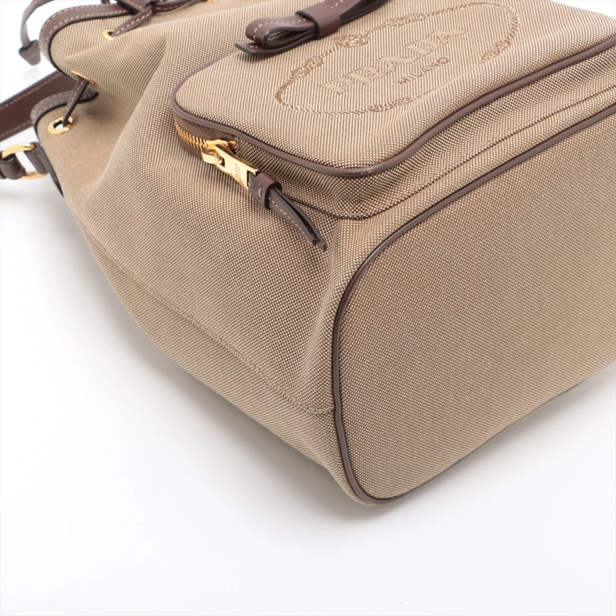 プラダ ロゴジャガード キャンバス×レザー 2WAYショルダーバッグ