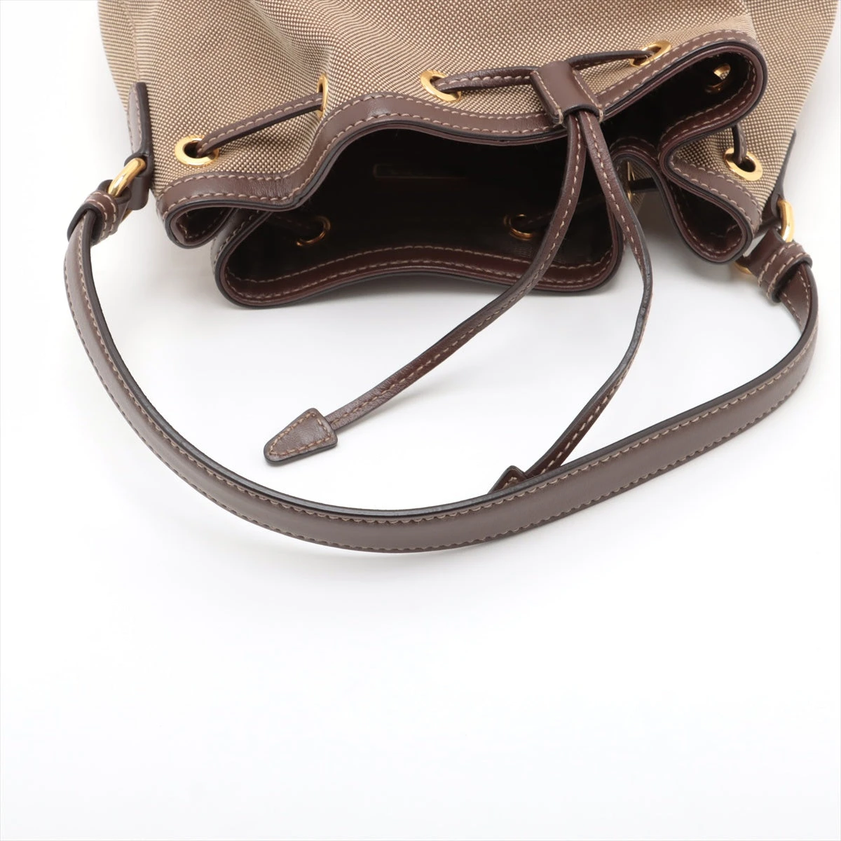 プラダ ロゴジャガード キャンバス×レザー 2WAYショルダーバッグ