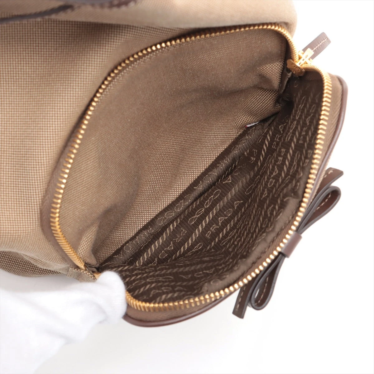 プラダ ロゴジャガード キャンバス×レザー 2WAYショルダーバッグ