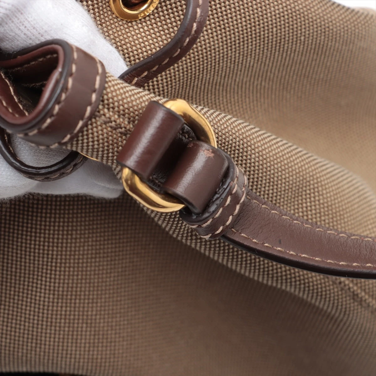 プラダ ロゴジャガード キャンバス×レザー 2WAYショルダーバッグ