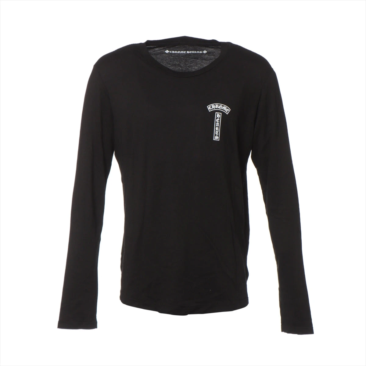 クロムハーツ ロングTシャツ コットン×レーヨン サイズL ブラック 袖  