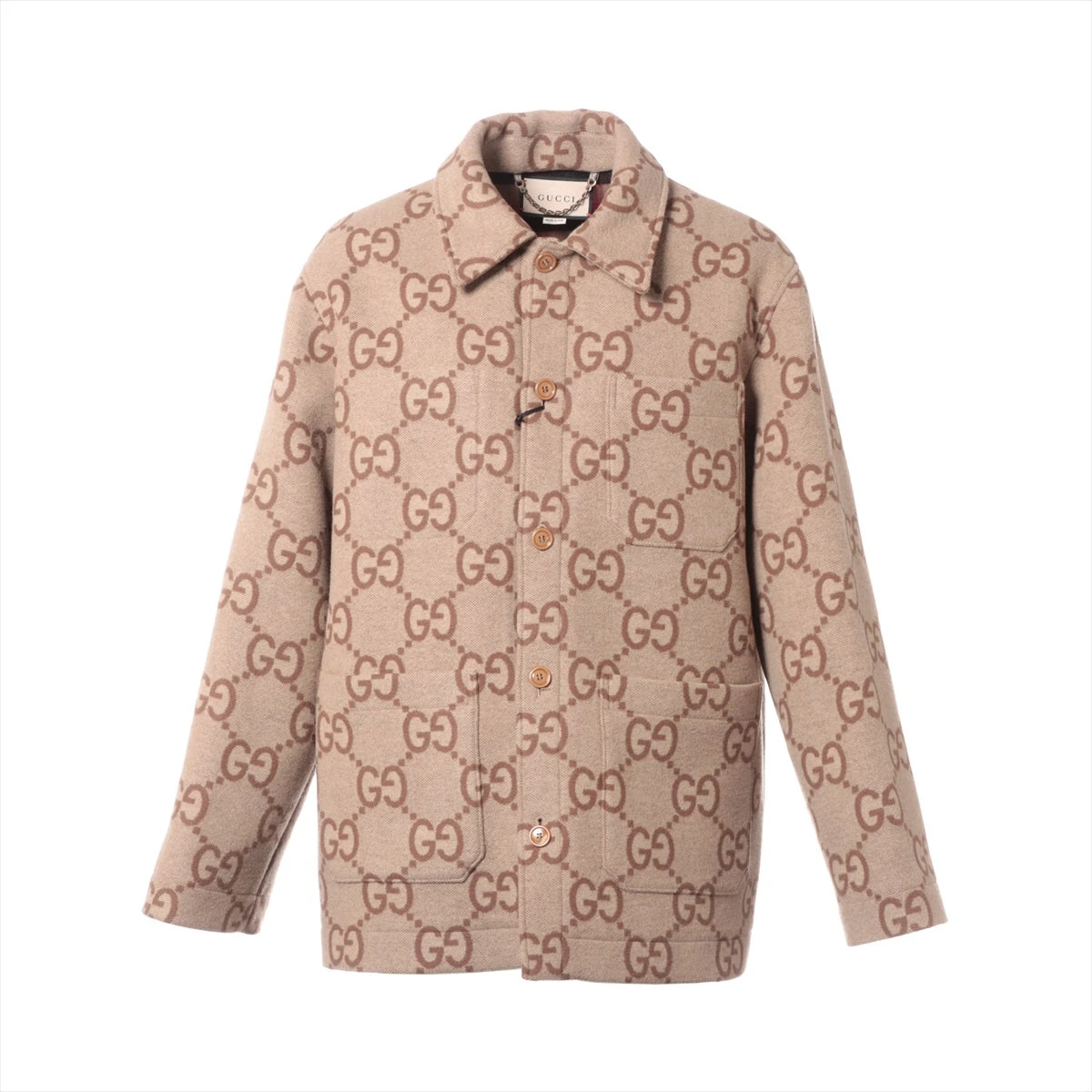 グッチ ジャンボGG ウール×シルク ジャケット 50 メンズ