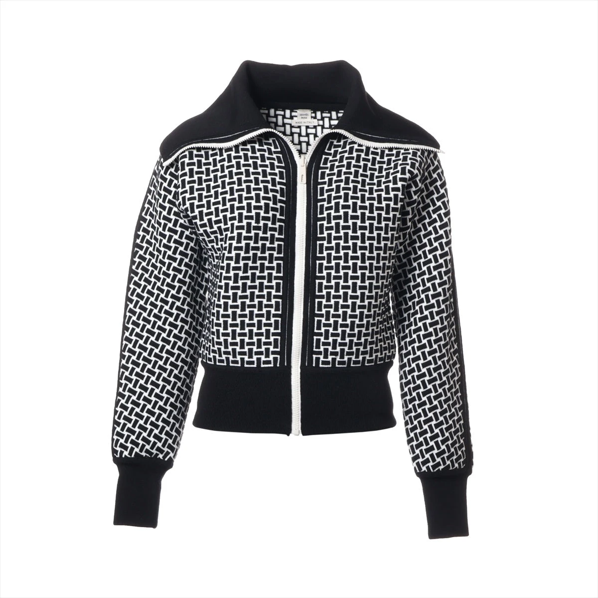 エルメス 22AW ウール ジャケット 34 レディース ブラック