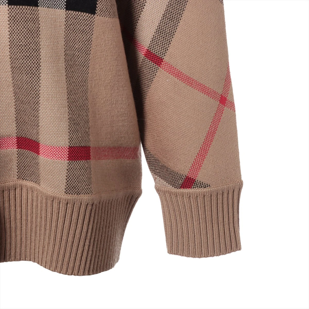 バーバリー ティッシ期 ウール×ポリエステル カーディガン M