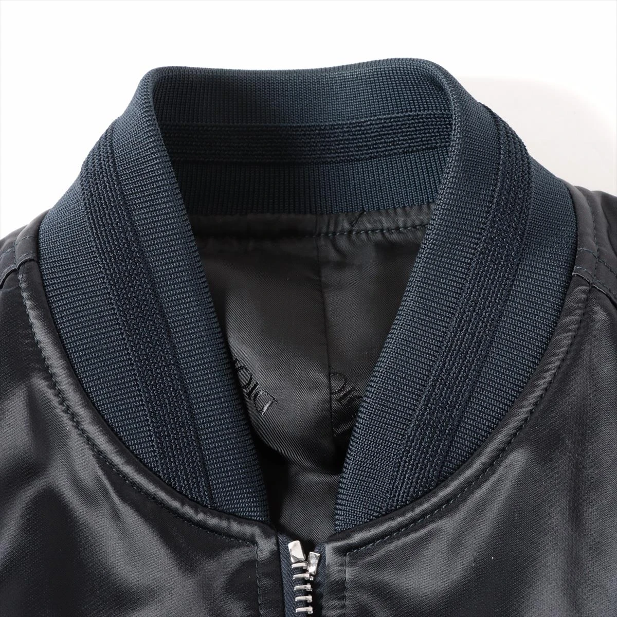 ディオール ナイロン ブルゾン 46 メンズ ブラック×ネイビー