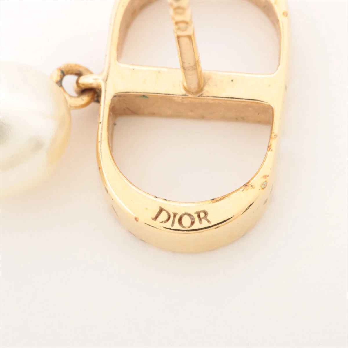 ディオール Petit CD プチCD ピアス(両耳用) GP×フェイクパール