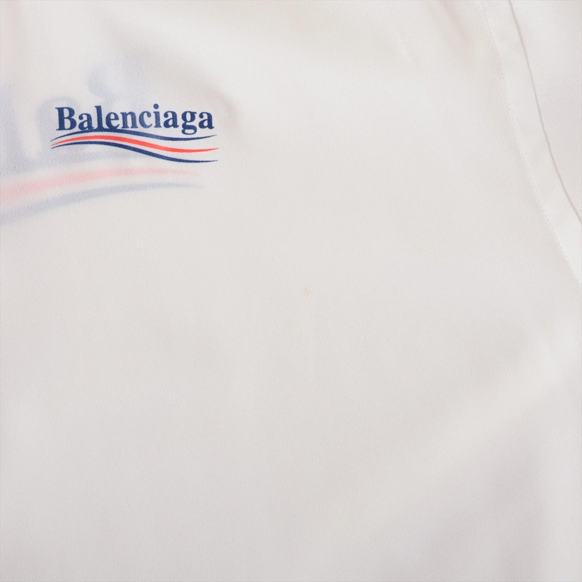 バレンシアガ 20年 ポリエステル シャツ 34 ユニセックス ホワイト  